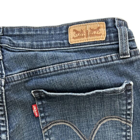 🔥🔥Levi's Mid Rise Straight Leg Jeans Women's 8 Medium Dark Wash W29 L32 - Picture 7 of 10